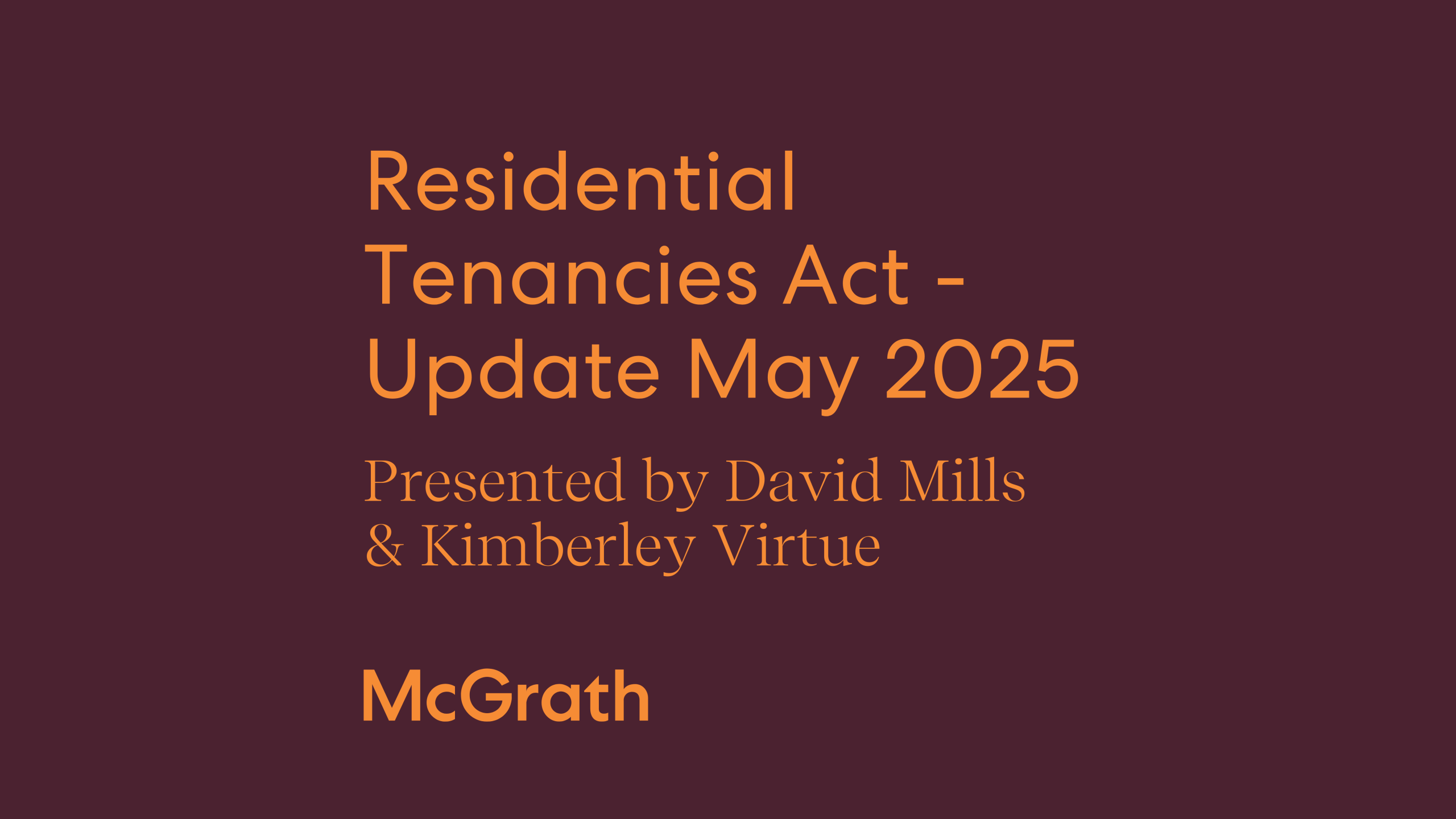Residential Tenancies Act